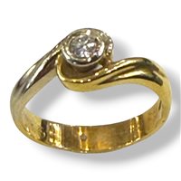 Anello Gianni Pace Donna Solitari in Oro giallo Diamante GPGSLG7